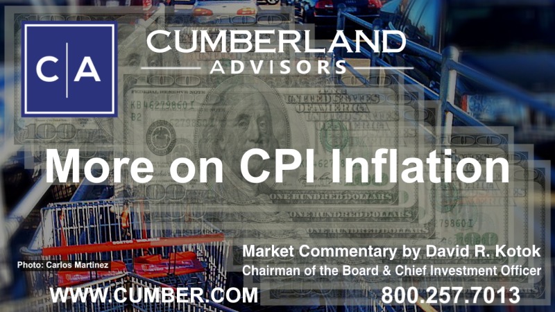 Cumberland Advisors Market Commentary - More on CPI Inflation by David R. Kotok