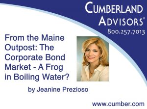 From the Maine Outpost- The Corporate Bond Market - A Frog in Boiling Water - by Jeanine Prezioso