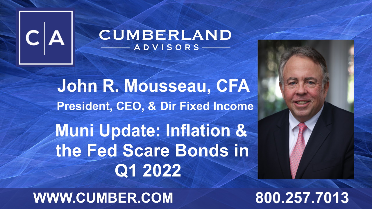 Cumberland Advisors Market Commentary - Inflation and the Fed Scare Bonds in the First Quarter by John R. Mousseau, CFA