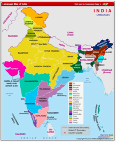 China - India Map